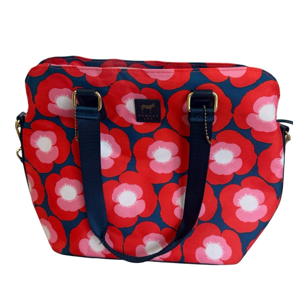 Dabney Lee Red Floral lunch Tote Bag